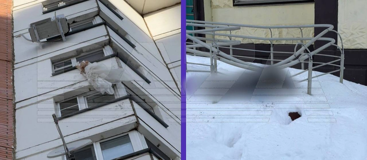 Место трагедии. Фото © Telegram / Baza