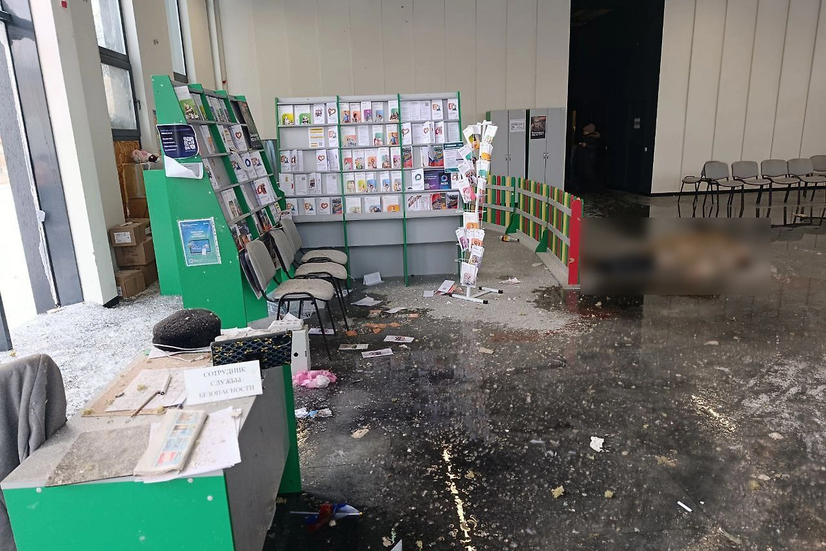 Последствия удара ВСУ по Новой Каховке. Фото © Telegram / Владимир Сальдо