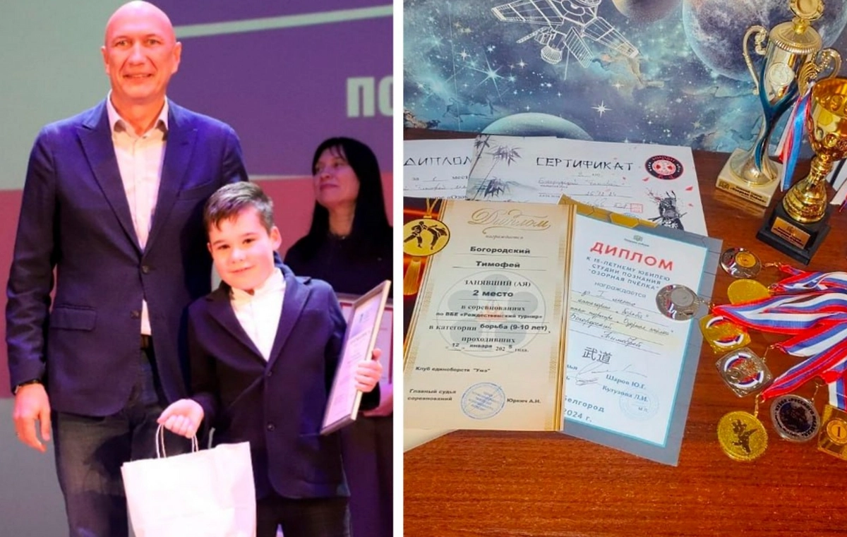 Десятилетний волонтёр Тимофей из Белгородской области. Фото © Life.ru