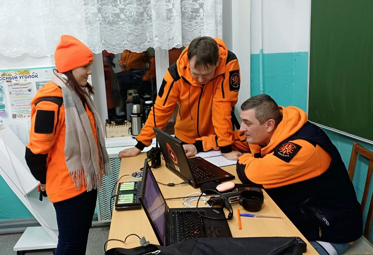 Штаб по поиску мальчика. Фото © Telegram / ЛизаАлерт