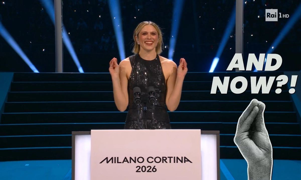 Скриншот с трансляции церемонии открытия. Фото © Rai1