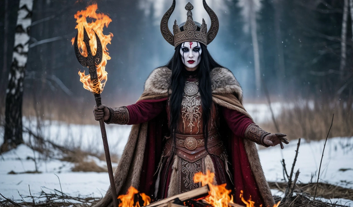 Славянская богиня зимы Мара: почему её изображение сжигают каждый год. Фото © «Шедеврум»
