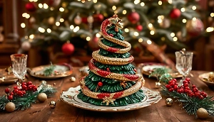 Новогодний стол 2025: что должно быть на новогоднем столе при встрече года Зелёной Змеи