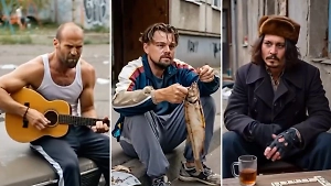 Ребята с нашего двора: ИИ нарисовал Ди Каприо, Гослинга и других звёзд так, как если бы они родились в России