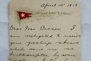 Пророческое письмо пассажира «Титаника» ушло с молотка за 400 тысяч долларов