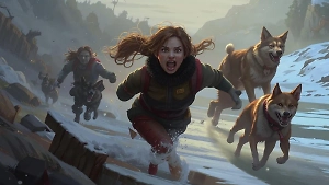 «Помогите, их тут много»: Стая бродячих собак загнала двух девочек в ледяную речку в Прикамье