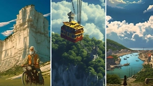 Тест: Угадайте, что за достопримечательность Крыма ИИ скрыл под аниме-картинкой, на 8/8