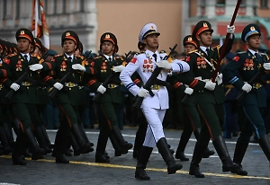 Расчёты дружественных государств приняли участие в параде на Красной площади
