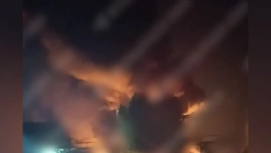 Чёрный дым окутал Киев после прилёта российских дронов «Герань-2»