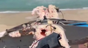 К берегу пляжа в Стамбуле прибило дрон ВСУ, в котором может быть взрывчатка