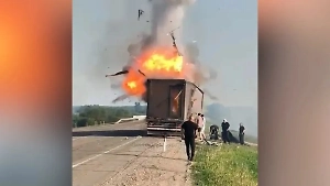 Вскрылся маршрут взорвавшейся в Приамурье фуры, откуда к аэродромам вылетали дроны ВСУ