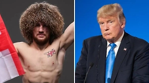 Грузинский чемпион UFC опустился на колено перед Трампом