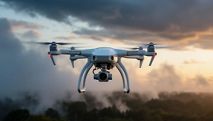 Летевший над Ижевском украинский БПЛА сняли на видео