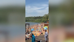 «Синичка» трещит по швам: Жители Москвы и Подмосковья заполонили пляж в Красногорске