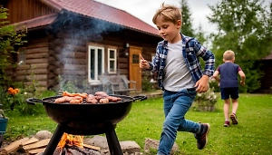 В Подмосковье подросток споткнулся о мангал на даче и чуть не лишился ноги