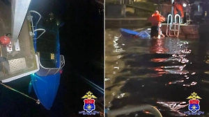 Три человека чуть не утонули в Петербурге из-за бревна