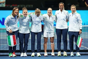 Женская сборная Италии по теннису выиграла второй Кубок Билли Джин Кинг подряд