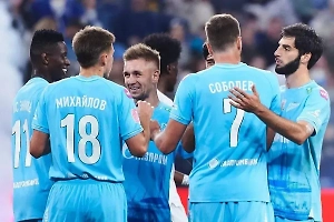 Зенит в Казани обыграл Рубин, выиграв пятый подряд матч в Кубке России