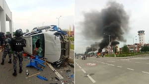 Протестующие в Непале подожгли аэропорт имени Будды