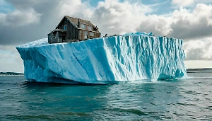 Белое чудовище. Гигантский ледник с посёлком-призраком несётся к британскому острову