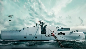 С местом для бронетехники: В Германии представили новый военный корабль