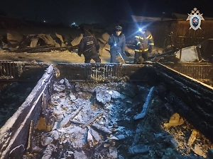 СК возбудил уголовное дело после смерти 8 человек при пожаре в кировском посёлке