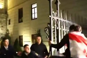 Протестующие в Тбилиси прорвались в президентский дворец