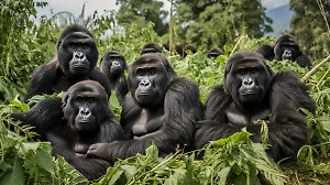 Самых одиноких горилл нашли в вольере давно заброшенного зоопарка в Британии