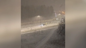 На Петербург и Ленобласть обрушился первый в этом году сильный снегопад 