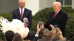 Трамп помиловал и передразнил индейку в честь Дня благодарения