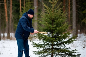Вместо подарка — штраф! Россиян призвали не рубить ели на Новый год