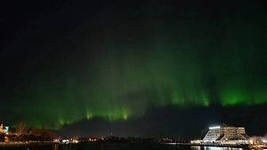 Завораживающее северное сияние озарило небо над Ленобластью