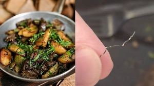 Москвичу попался кусок металлической щётки в блюде из известного ресторана