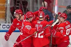 «Спартак» разгромил СКА со счётом 7:2 и обеспечил себе место в плей-офф КХЛ