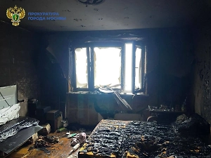 В Москве на пепелище сгоревшей квартиры нашли два трупа 