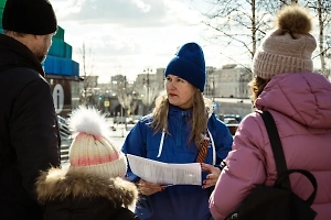 Волонтёры Победы рассказали жителям России о возвращении Крыма в родную гавань 