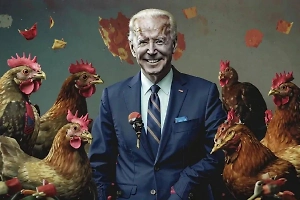 Байден устроил куриный геноцид, чтобы сделать Трампу проблемы с яйцами