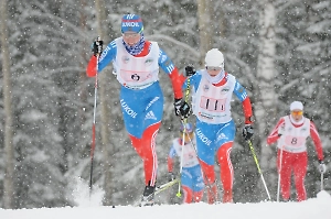 Лыжницы рухнули в кучу на чемпионате России в Сыктывкаре