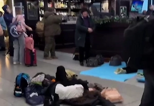 Пассажирка сняла на видео снежный коллапс в московском аэропорту после задержки 100 рейсов