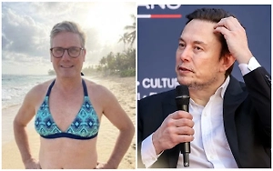Маск ответил на угрозы Стармера его снимком в женском бикини