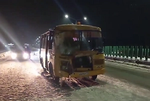 В Челябинской области в ДТП с участием школьного автобуса пострадали трое детей