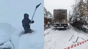 В Сети показали видео последствий обрушившегося на Москву и область снегопада
