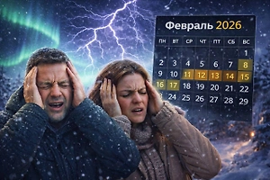 Прогноз магнитных бурь на февраль 2026: тихий месяц или испытание для метеочувствительных?