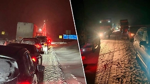 Люди застряли в гигантской пробке на трассе Ярославль – Москва из-за циклона