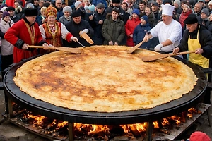 Царь-блин диаметром 3,5 метра испекут на Масленицу в Крыму