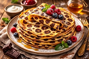 Трендовые леопардовые блины покорили россиян: как приготовить их дома? Пошаговый рецепт