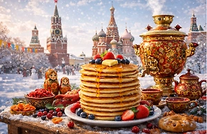 Чёрные блины с камчатским крабом: чем будут кормить на Масленицу в «кремлёвских» столовых