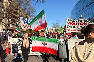 В Лондоне и Нью-Йорке идут протесты в поддержку Ирана