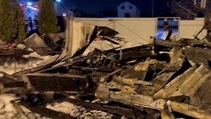 Следком показал кадры с места пожара в Подмосковье, где погибли пять человек