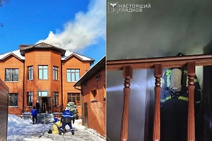 Крыша частного дома загорелась от атаки дрона ВСУ в Белгороде